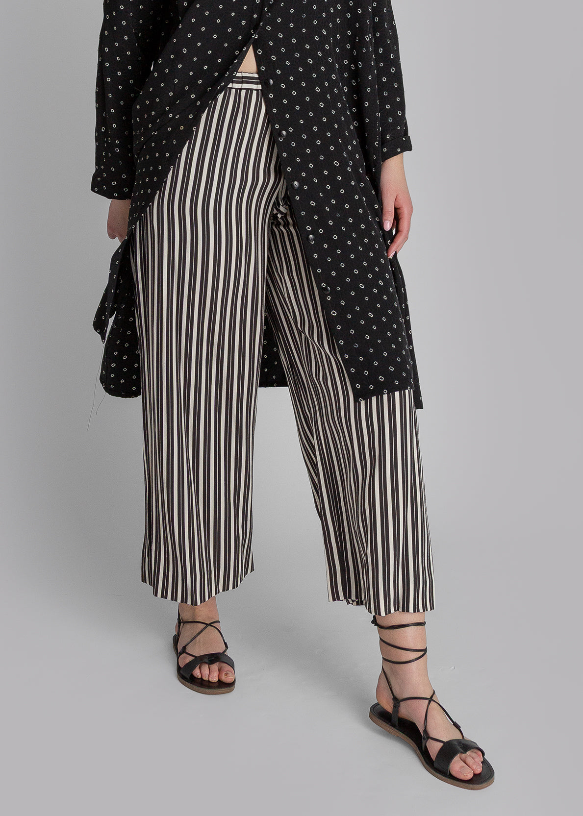 PJ Pant in Vintage Japanese Striped Silk