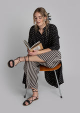 PJ Pant in Vintage Japanese Striped Silk