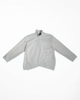 Points Shirt in Charcoal Striped CottonPoints Shirt