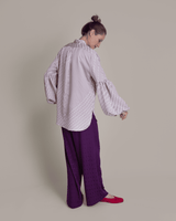 Pouf Sleeve Blouse Vintage Japanese Silk Lilac ShiobriPersonalise your own text here