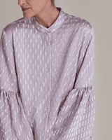 Pouf Sleeve Blouse Vintage Japanese Silk Lilac ShiobriPersonalise your own text here