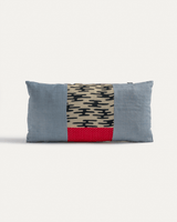 Rectangular Pillow in Vintage Japanese Linen No. 215Rectangle Throw Pillows