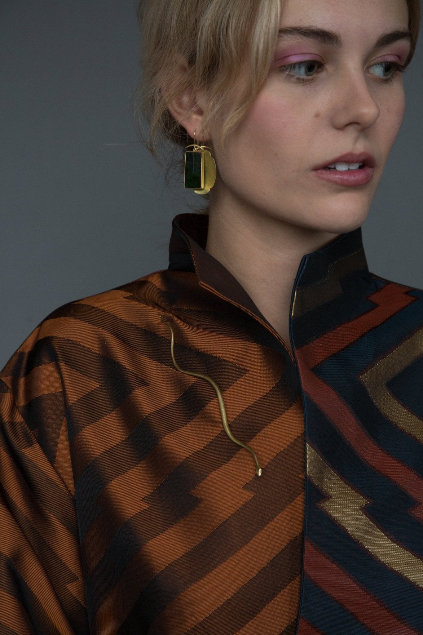 Rectangular Tourmaline Earrings