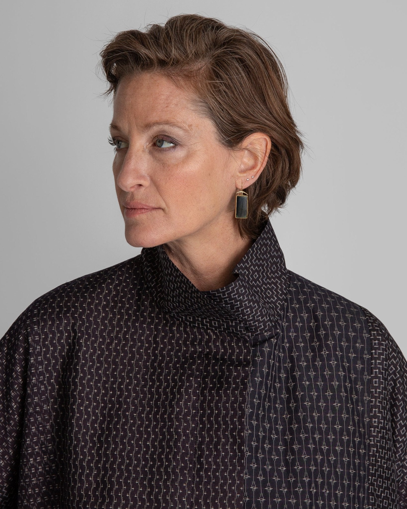 Rectangular Tourmaline EarringsDangle Earrings