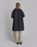 Reed Topper in Charcoal Striped Coating