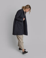 Reed Topper in Charcoal Striped Coating