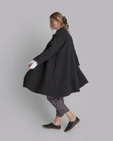 Reed Topper in Charcoal Waffle Weave Wool