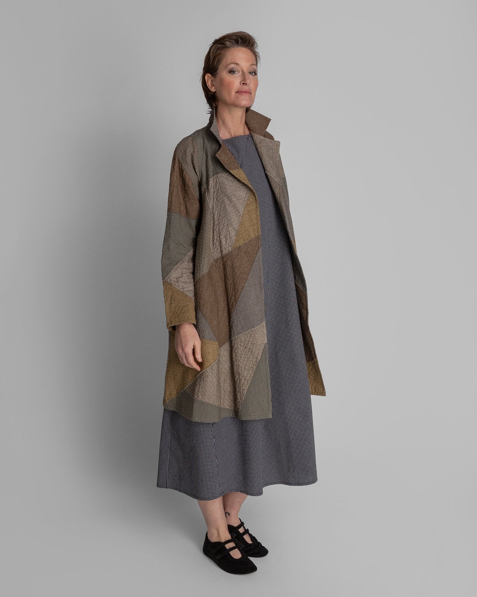 Reed Topper in Neutral Raw Pieced Linens