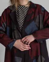 Reed Topper in Vintage Japanese Silk Tumbling Blocks