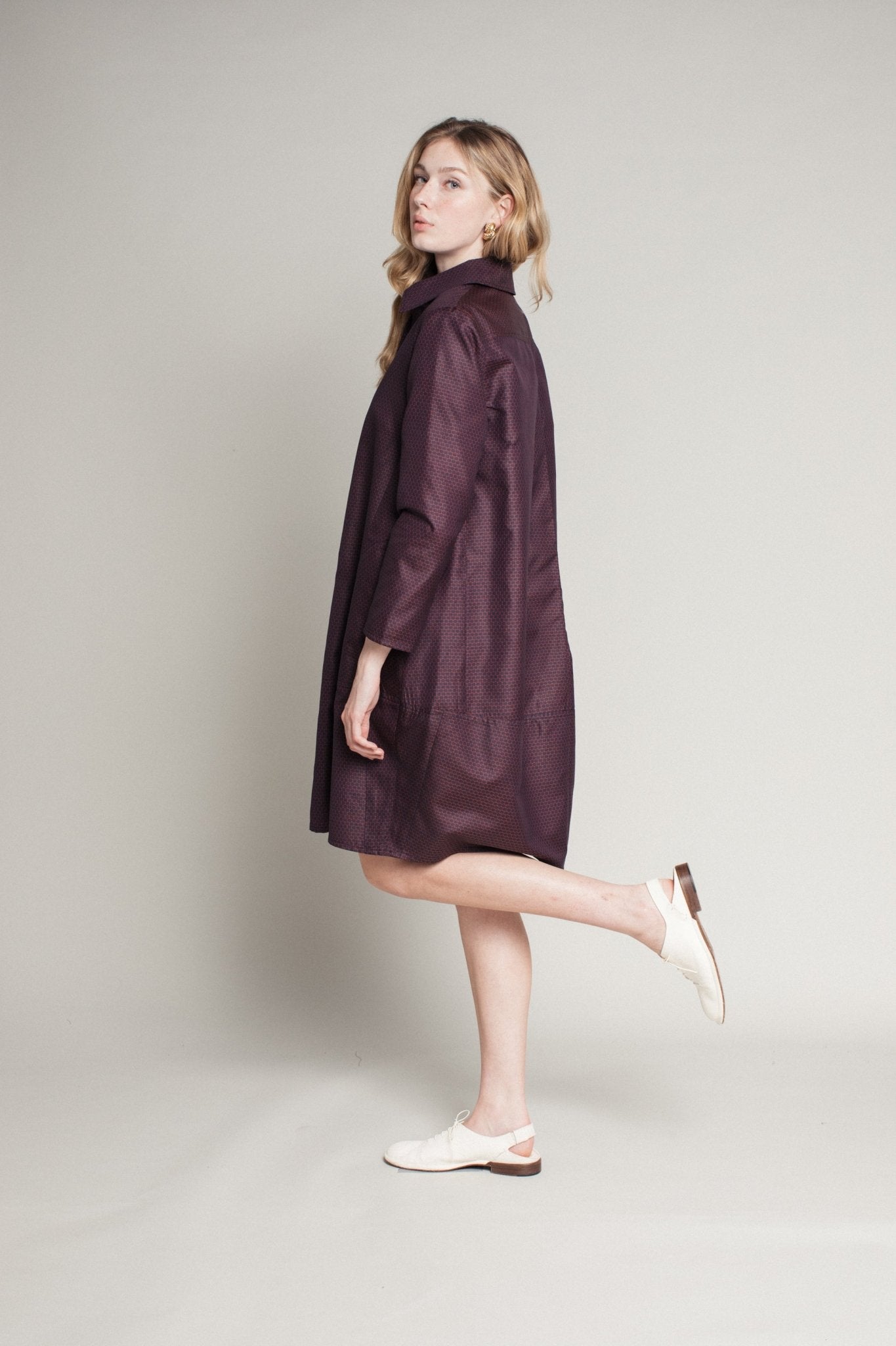 Roku Dress in Vintage Japanese Silk Ikat