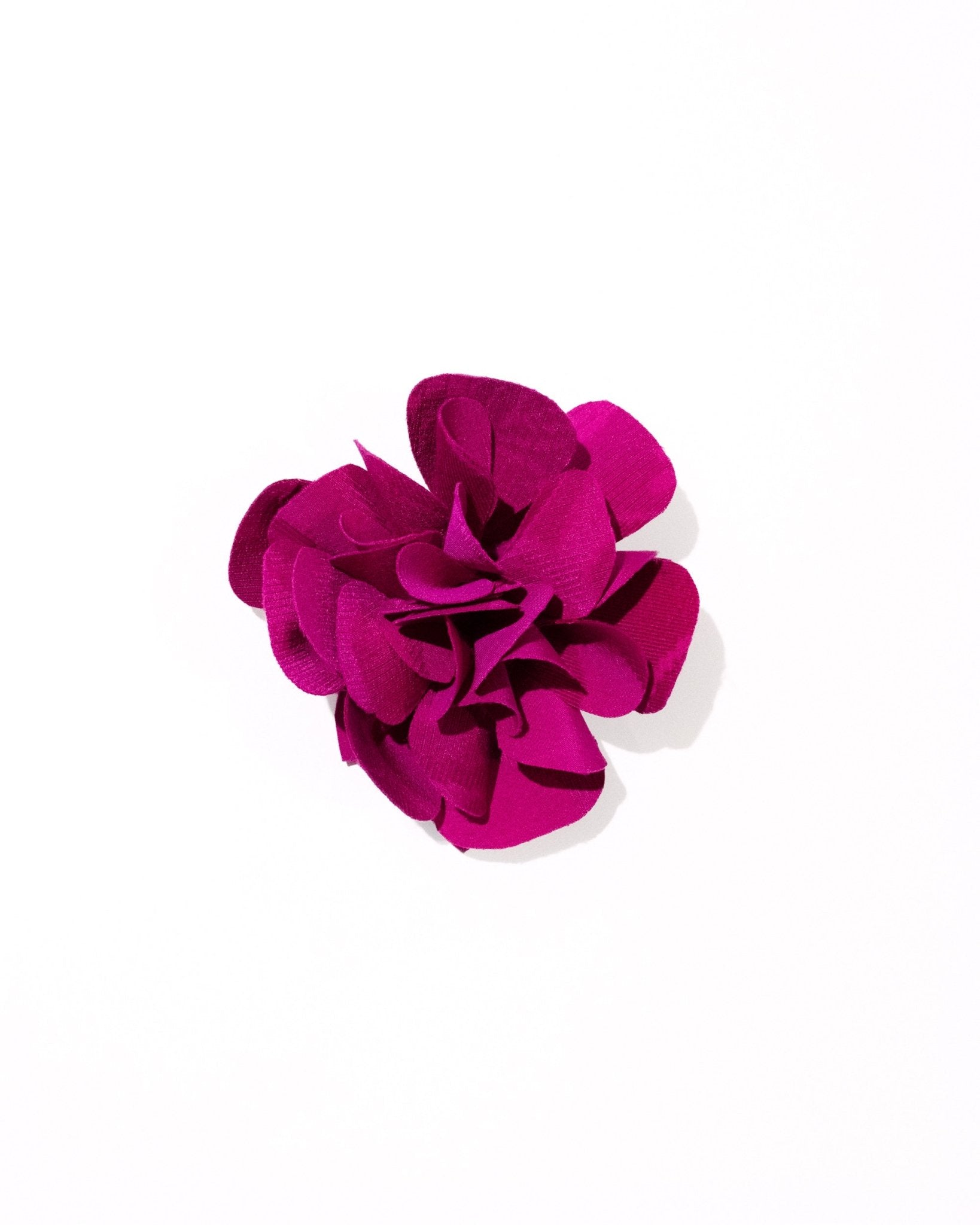 Rose Flower Pin Magenta Vintage Japanese Silk DamaskFlower Pins
