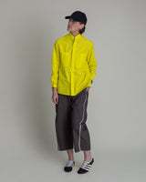 Sally Shirt in Electric Yellow Cotton PoplinSally Shirt