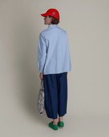 Sally Shirt in Light Blue Cotton PoplinSally Shirt