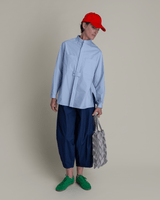 Sally Shirt in Light Blue Cotton PoplinSally Shirt
