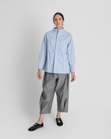 Sally Shirt in Light Blue Cotton PoplinSally Shirt
