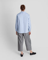 Sally Shirt in Light Blue Cotton PoplinSally Shirt