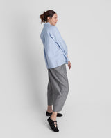 Sally Shirt in Light Blue Cotton PoplinSally Shirt