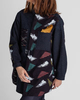 Sally Shirt in Vintage Japanese Dark Indigo Cotton Ikat MixSally Shirt