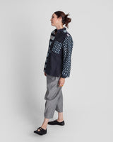 Sally Shirt in Vintage Japanese Indigo Cotton Ikat MixSally Shirt