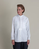 Sally Shirt in White Nuno "Crazy Stitches"Sally Shirt