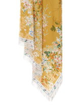 Scarf in Yellow Ochre Floral