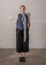 Scarf Tie in Striped Cotton