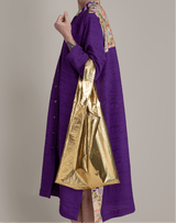 Shoulder Bag in Japanese Gold Fabric