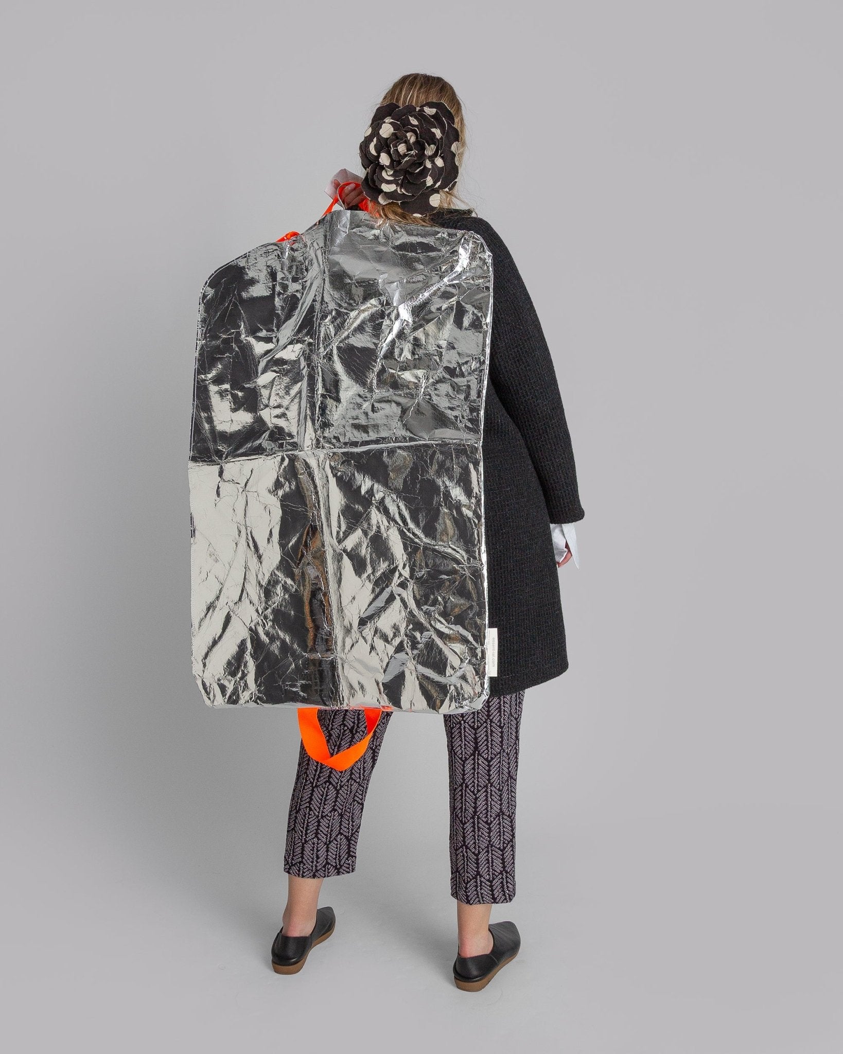 Silver Paper Garment Bag