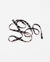 Skinny Ribbon Tie in Vintage Printed Japanese Black and White Silk No.105Skinny Ribbons