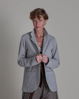 Slouchy Christina Jacket in Striped Wool and Silk SeersuckerChristina Jackets