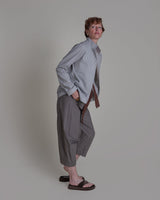 Slouchy Christina Jacket in Striped Wool and Silk SeersuckerChristina Jackets