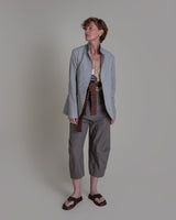 Slouchy Christina Jacket in Striped Wool and Silk SeersuckerChristina Jackets
