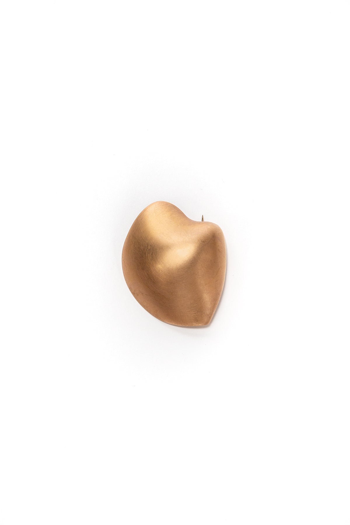 Small Clam Brooch in Rose Gold Plate