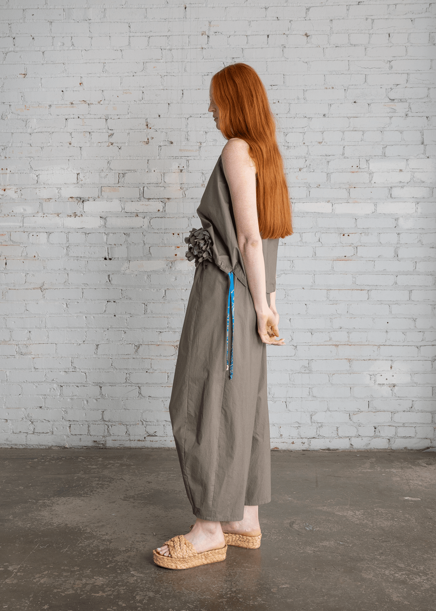 Poplin Drawstring Top