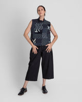 Snap Pant in Black Cotton TwillSnap Pants