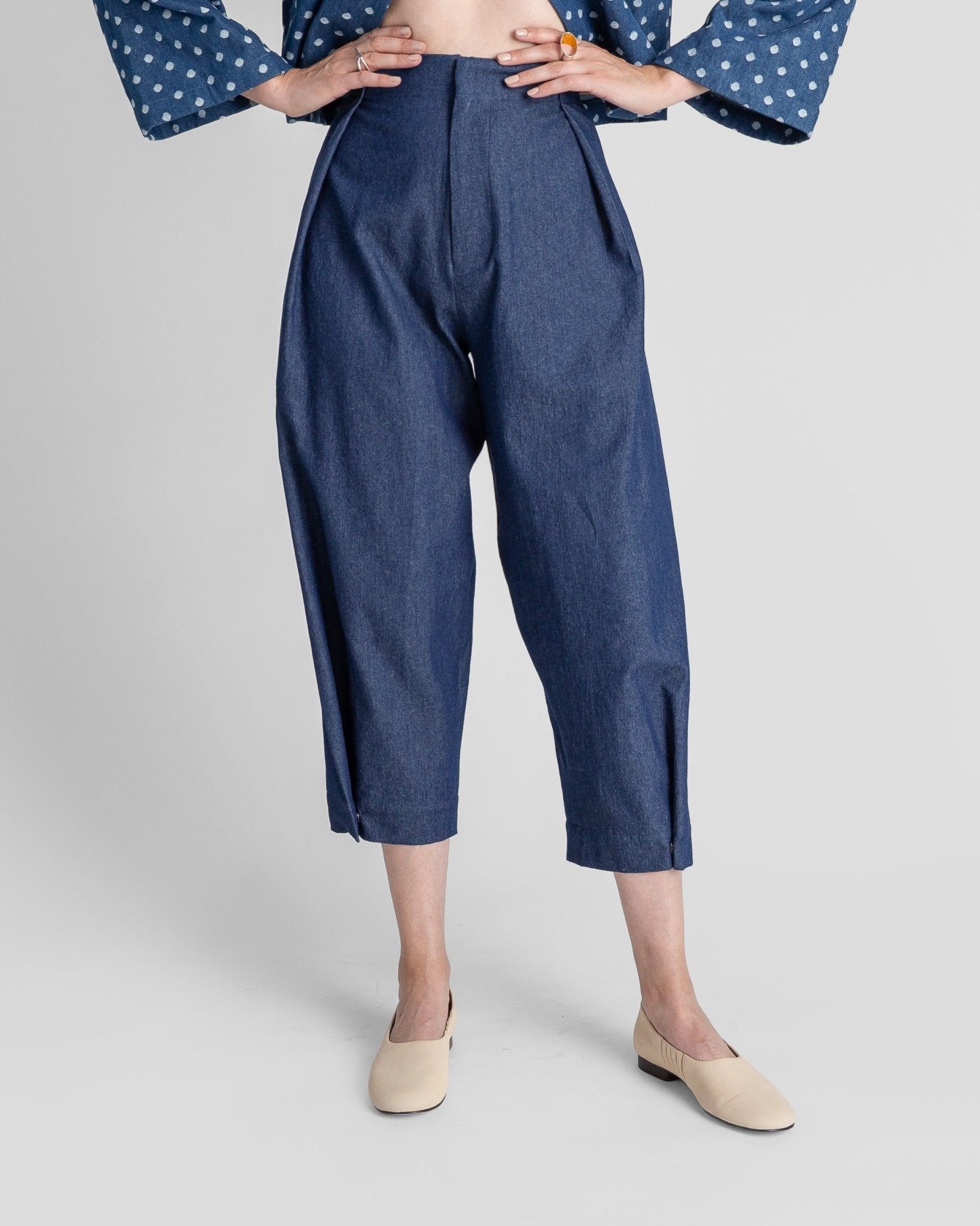 Snap Pant in Japanese Cotton DenimSnap Pants