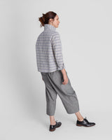 Snap Pant in Japanese Light Indigo Cotton DenimSnap Pants