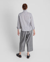 Snap Pant in Japanese Light Indigo Cotton DenimSnap Pants