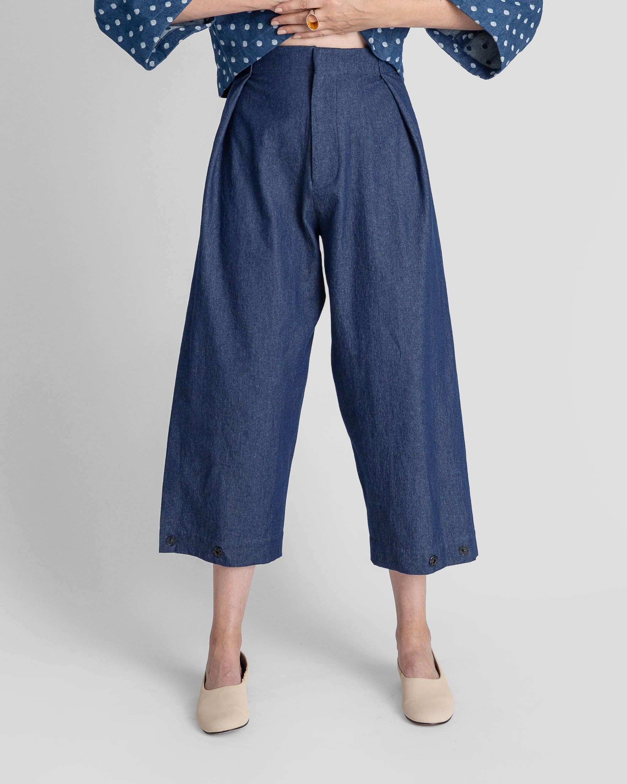 Snap Pant in Japanese Cotton Denim