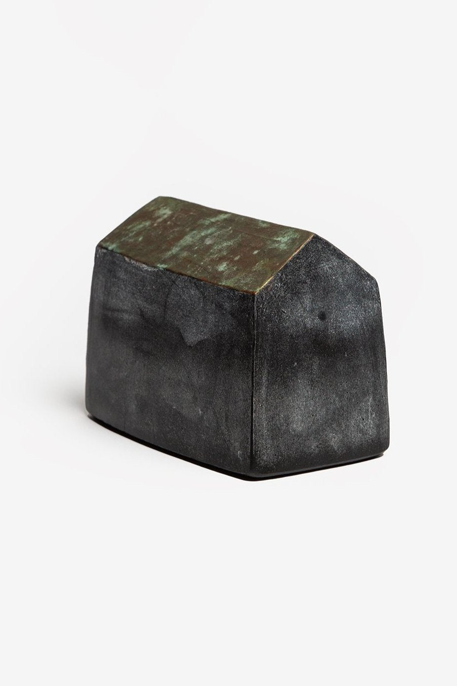 Solid Black with Patinated Copper Roof Glass House - Extra Large 57Objects