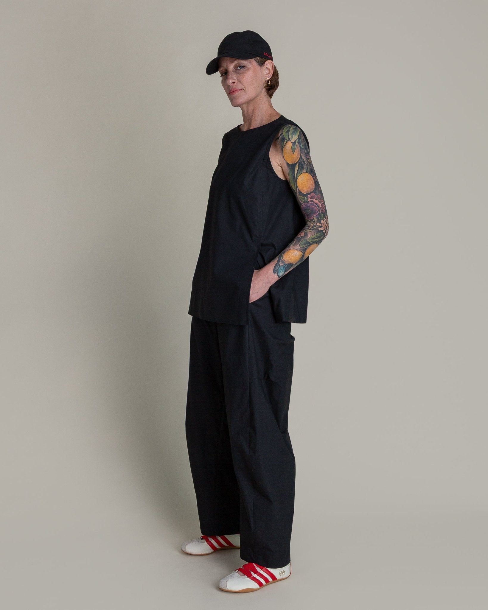 Solstice Top in Black Cotton PoplinSolstice Tops