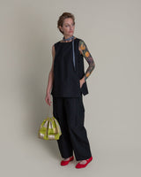 Solstice Top in Black Cotton PoplinSolstice Tops