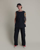 Solstice Top in Black Cotton PoplinSolstice Tops