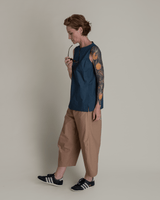 Solstice Top in Slate Cotton PoplinSolstice Tops