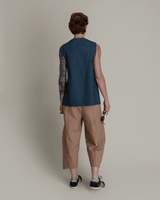 Solstice Top in Slate Cotton PoplinSolstice Tops
