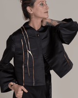 Sprite Jacket in Vintage Satin with KintsugiPersonalise your own text here