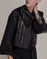 Sprite Jacket in Vintage Satin with KintsugiPersonalise your own text here