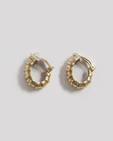Steve Vaubel Gold Plated Banded Wrapped Hoop EarringsClip - On Earrings