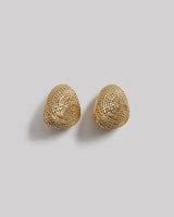 Steve Vaubel Gold Plated Button EarringsClip - On