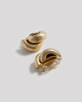 Steve Vaubel Gold Plated Twisted EarringsClip - On Earrings